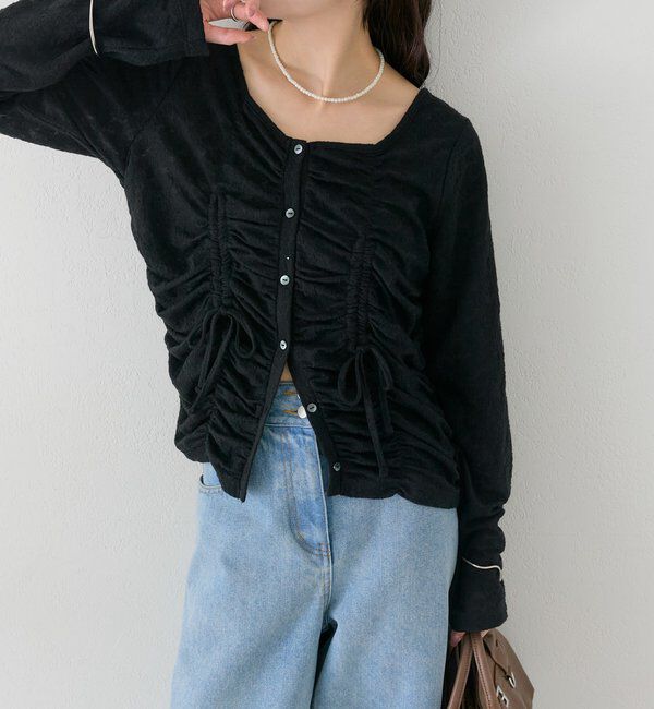  「シャーリングレースカーディガン」|Tシャツ・カットソー|