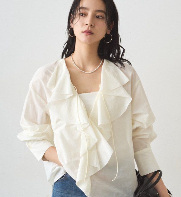  「フリルカラーブラウス」|シャツ・ブラウス|