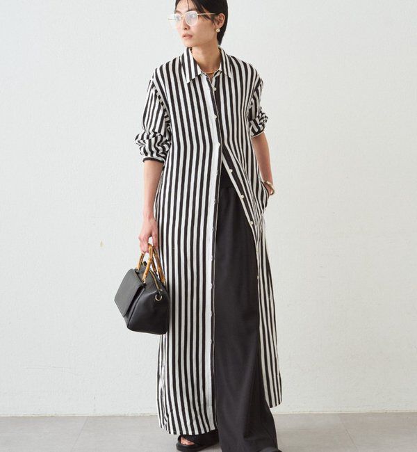  「シャツワンピース」|ワンピース|オフホワイト