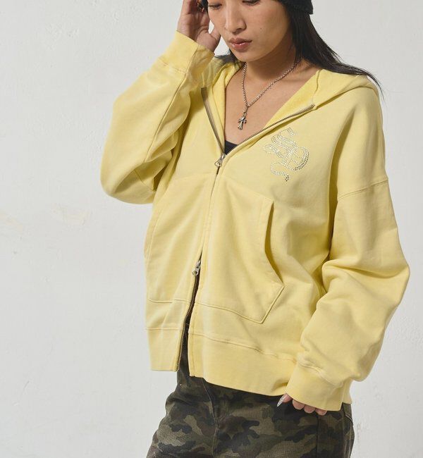  「【SLOPPY】 ラインストーンジップパーカー」|パーカー|