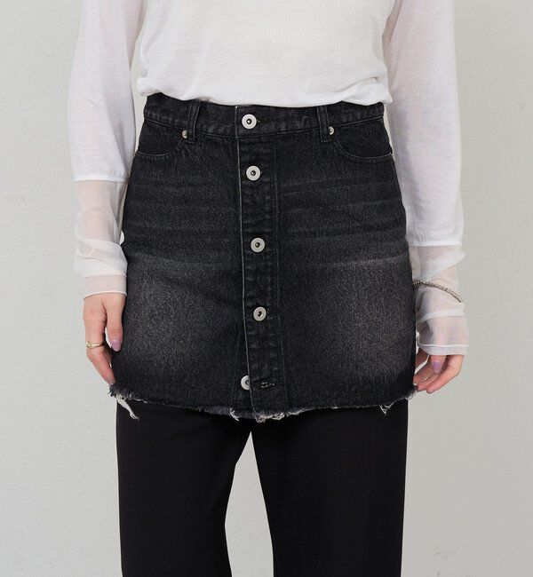  「レイヤードデニムスカート」|スカート|