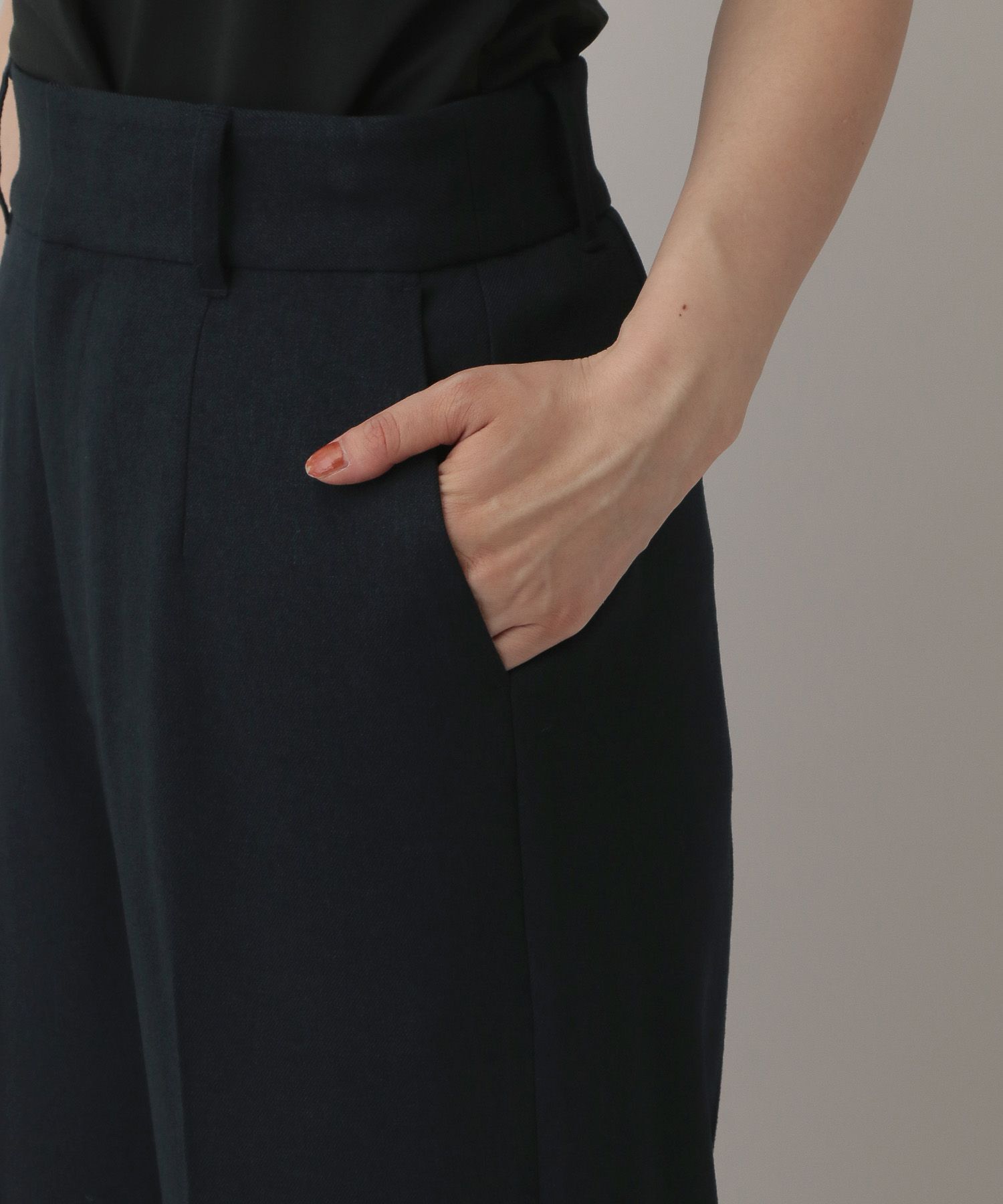 A part by 「【セットアップ対応】Ｗライクストレートパンツ」|スラックス|