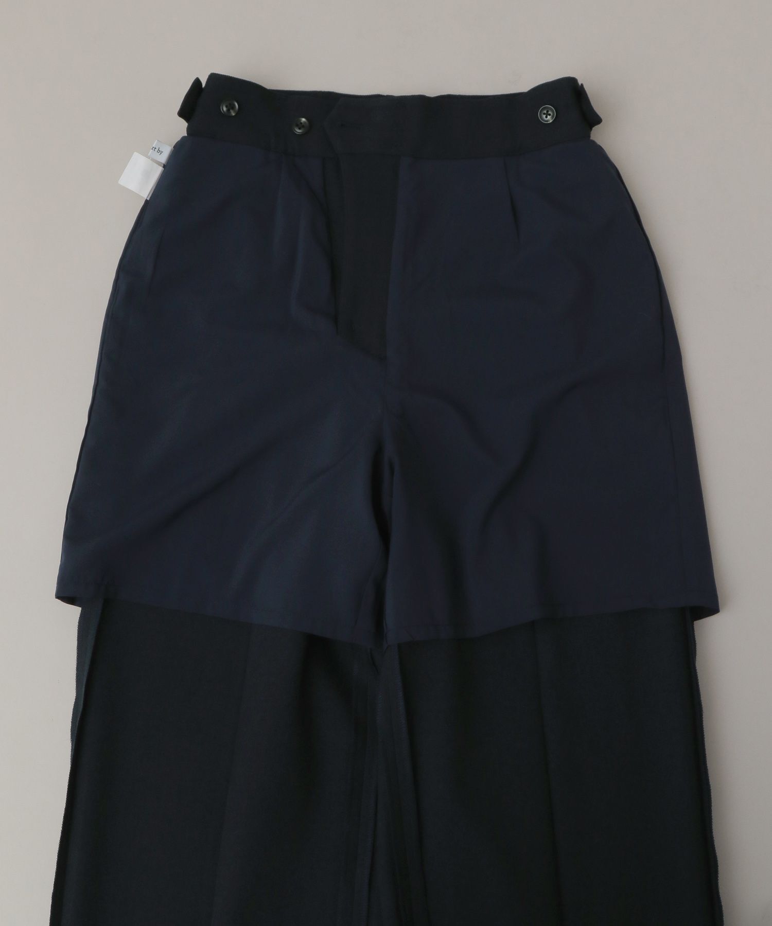 A part by 「【セットアップ対応】Ｗライクストレートパンツ」|スラックス|