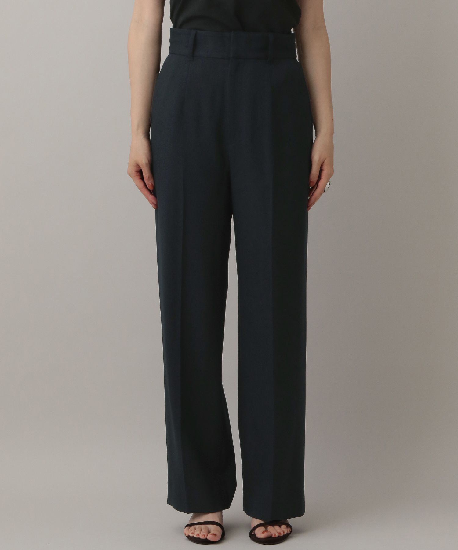 A part by 「【セットアップ対応】Ｗライクストレートパンツ」|スラックス|