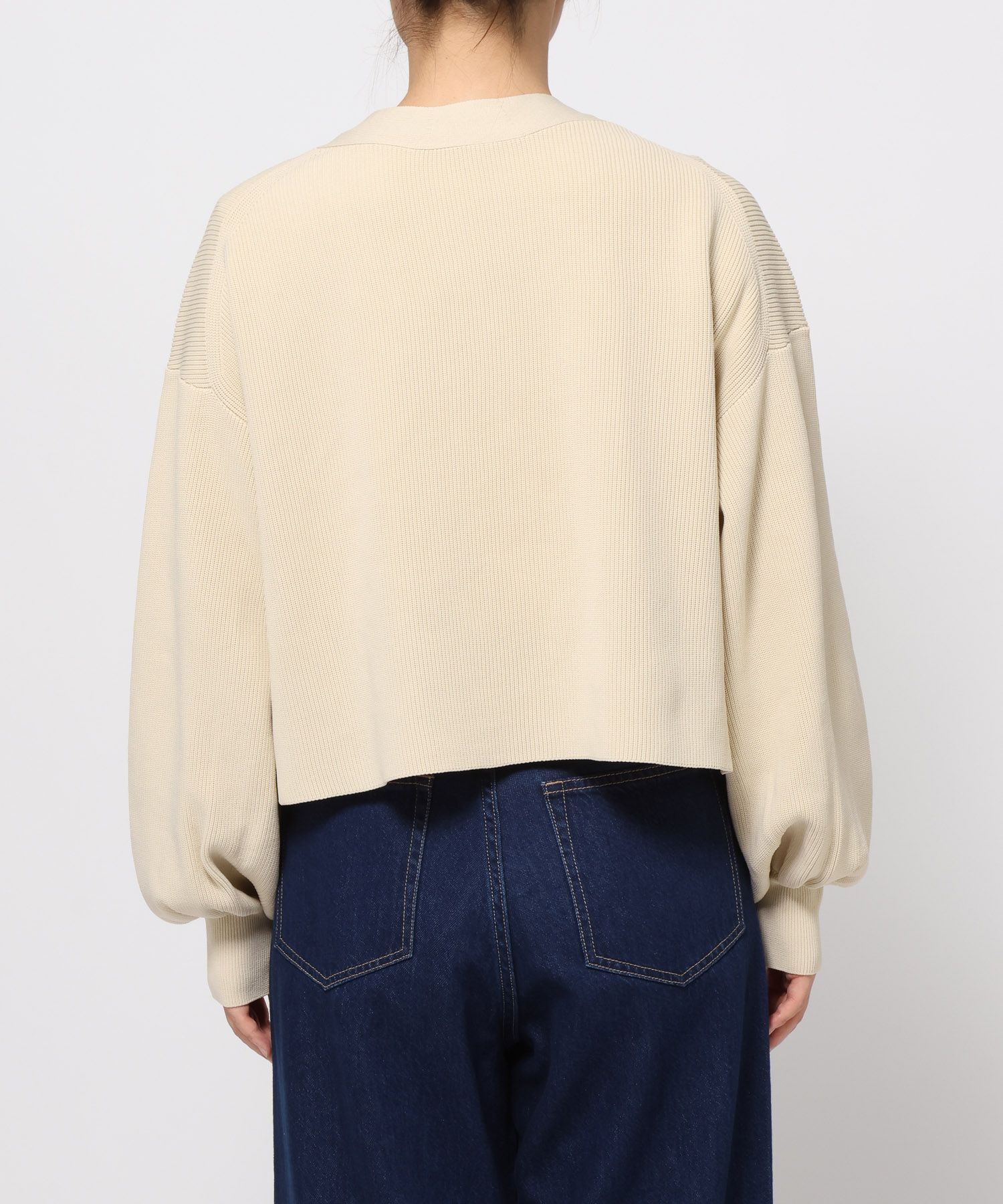 LOWRYS FARM「デコボタンショートカーディガン」|ニット・セーター|