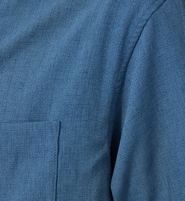 ABAHOUSE「Vネック スキッパー リネンライク 半袖 シャツ」|シャツ・ブラウス|