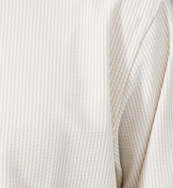 ABAHOUSE「【多機能】ナローストライプ サッカー ボタンダウン シャツ」|シャツ・ブラウス|