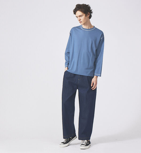 ABAHOUSE「【AH ABAHOUSE】ステッチワーク 長袖Tシャツ / ロンT」|Tシャツ・カットソー|