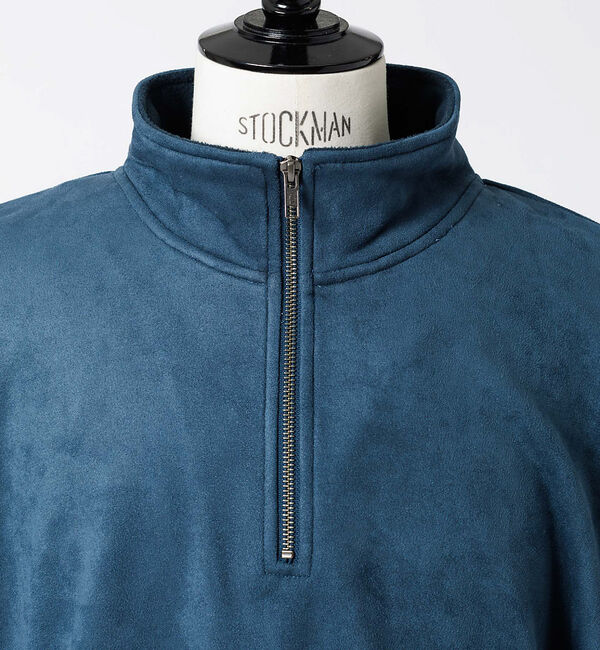 ABAHOUSE「スウェード 裏起毛 ハーフジップ トレーナー」|スウェット・ジャージ|