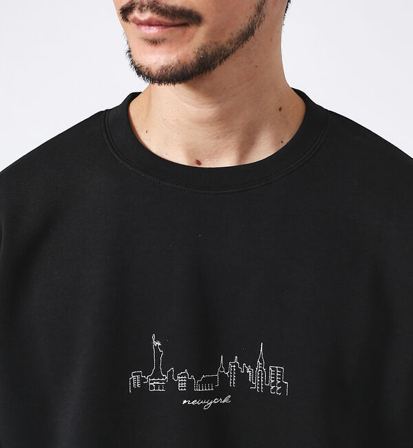 ABAHOUSE「【CITY】シルキーダンボール 刺繍 プルオーバー / スウェット」|スウェット・ジャージ|