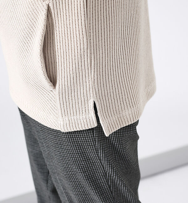 ABAHOUSE「【バイアスカット 】ドライバーズニット / ブルゾン」|ニット・セーター|