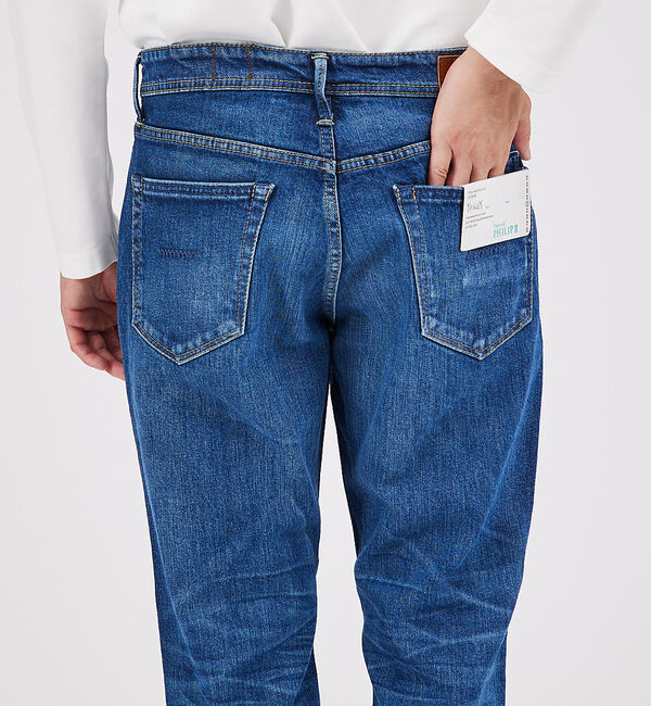 ABAHOUSE「【YANUK】PHILIP2 / スリムフィット テーパード デニム」|デニム|