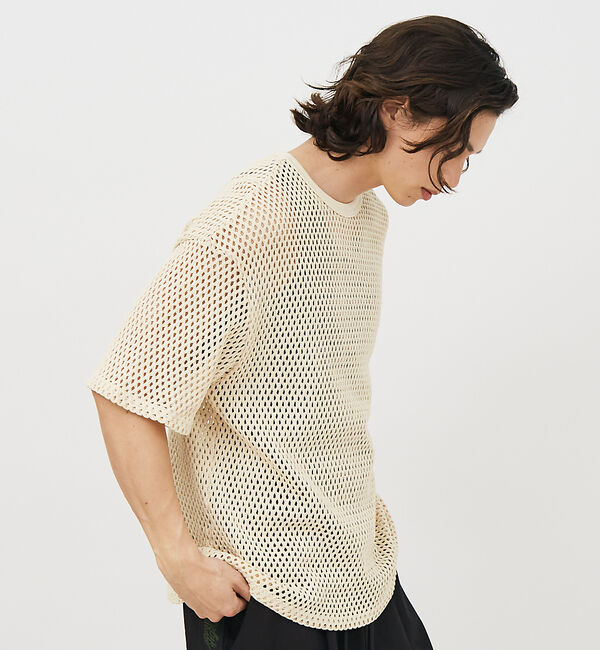 ABAHOUSE「【Revo.レボ】コットンメッシュTシャツ/レイヤードTee/ユニセックス」|Tシャツ・カットソー|