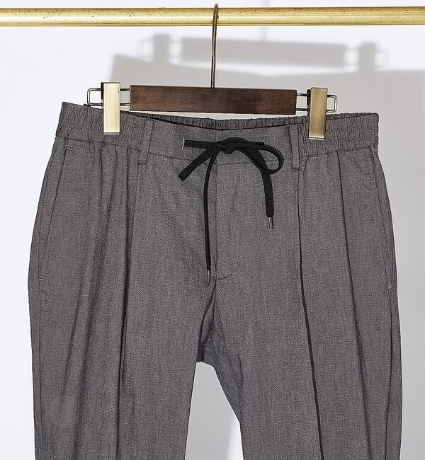 ABAHOUSE「【セットアップ対応】スーパーストレッチ リネンブレンド イージー スラックス」|スラックス|