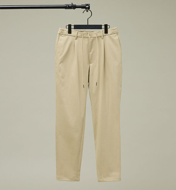 ABAHOUSE「【WONDER SHAPE/ワンダーシェイプ】1プリーツ スリムテーパード イー」|その他|ベージュ