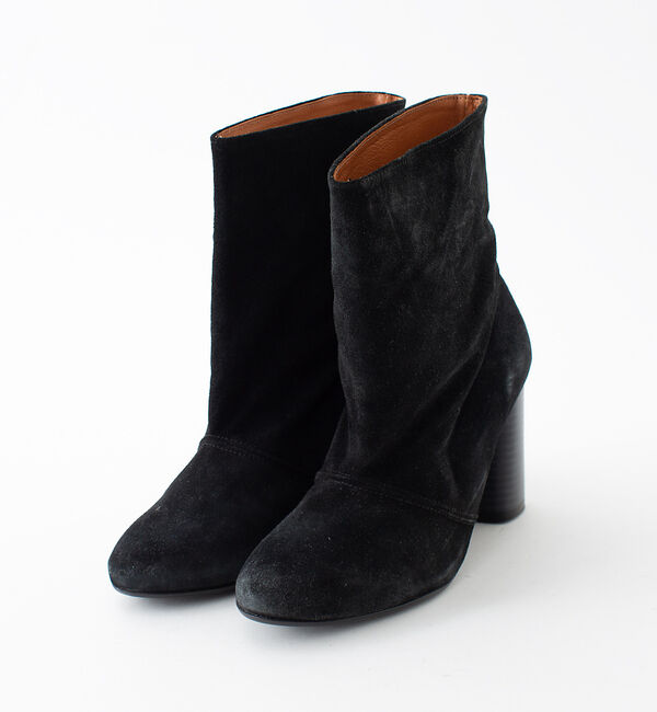 Rouge vif「REMME スエードショートブーツ」|ショートブーツ|ブラック