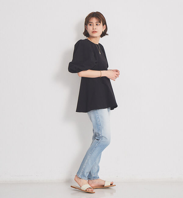 Rouge vif「【MOHI】スクウェアトゥミュールサンダル」|サンダル|