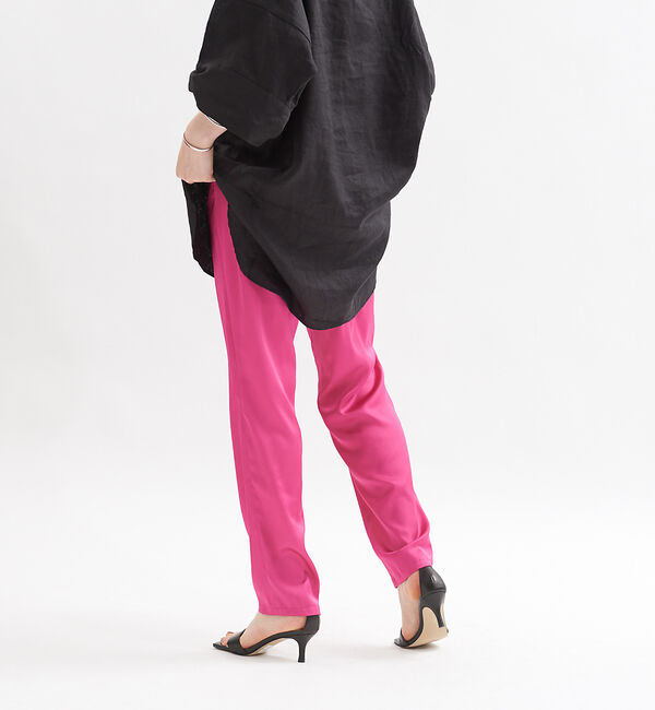 Rouge vif「サテンイージーパンツ」|その他|ピンク