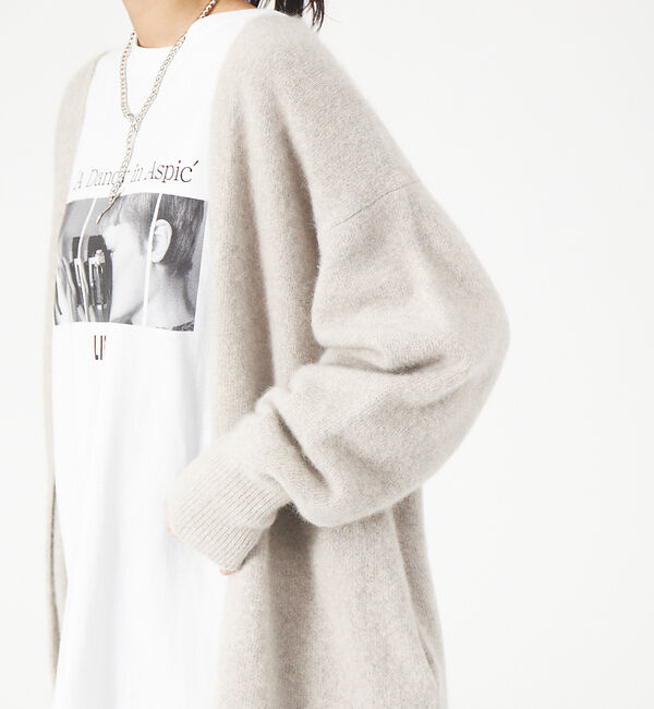 Rouge vif「獣毛混ニットガウン」|カーディガン|