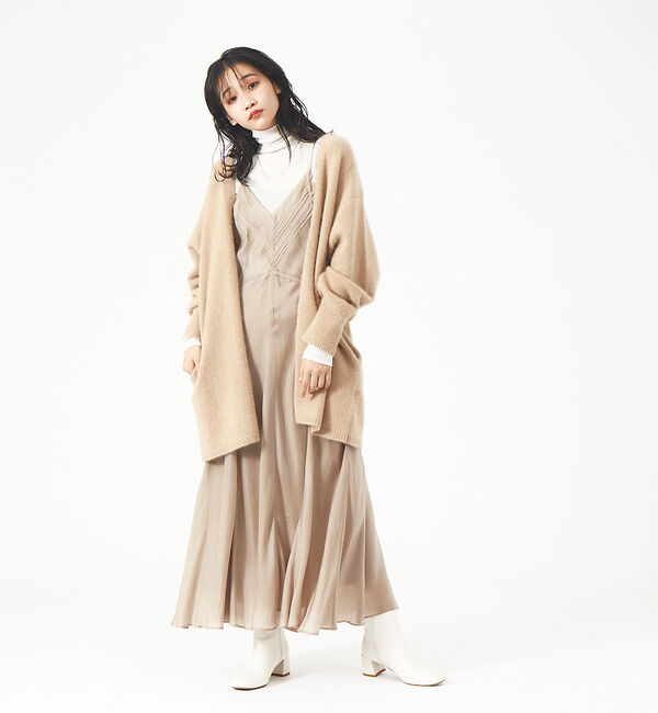 Rouge vif「獣毛混ニットガウン」|カーディガン|