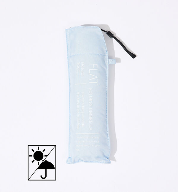 Rouge vif「折り畳み傘 / FLAT / ミニ / 軽量 / 晴雨兼用 /パステルカラー /」|傘|ライトブルー