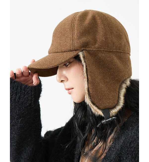 Rouge vif「【RUBEN/ルーベン】RUS-6451/ウールライクドイヤーカバーキャップ/W」|その他|ブラウン