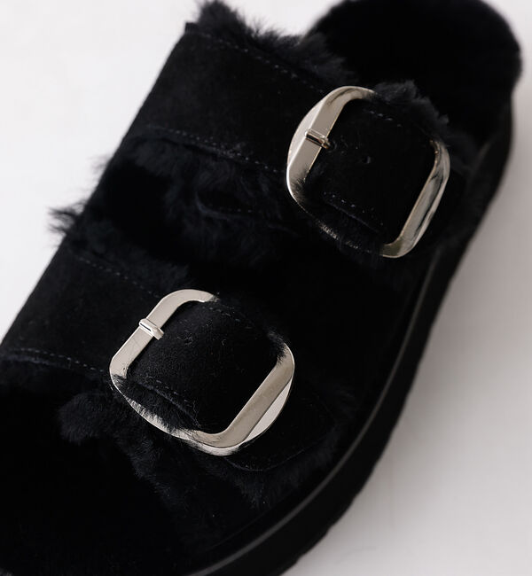 Rouge vif「【EMU Australia/エミュオーストラリア】ファーサンダル/サンダル/フ」|サンダル|