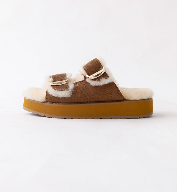 Rouge vif「【EMU Australia/エミュオーストラリア】ファーサンダル/サンダル/フ」|サンダル|