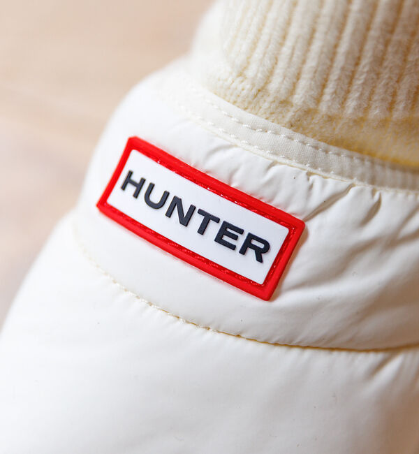 Rouge vif「【HUNTER/ハンター】イン/アウト ニッティド カフ スリッパ― ブーツ/K」|ショートブーツ|