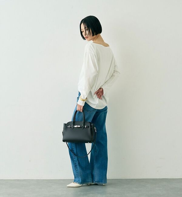 Rouge vif「【AULENTTI/オウレンティ】カウレザーベルト付2WAYショルダーバッグ」|ショルダー・メッセンジャー|