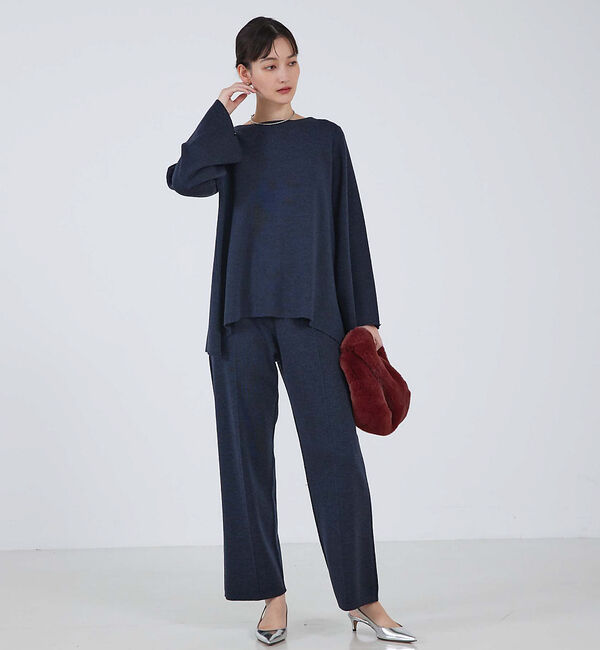 qualite「【セットアップ対応】ハイゲージウールニットパンツ」|その他|