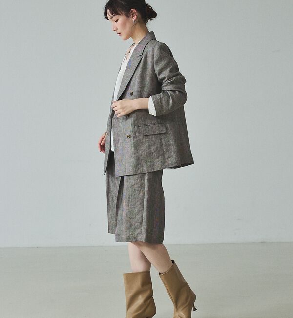 qualite「【セットアップ対応】ラメリネンジャケット【予約】」|その他|