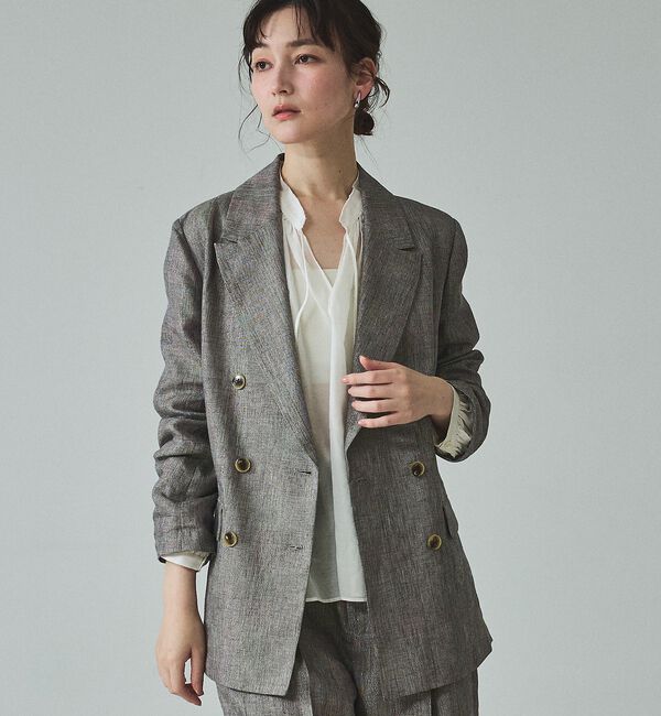 qualite「【セットアップ対応】ラメリネンジャケット【予約】」|その他|