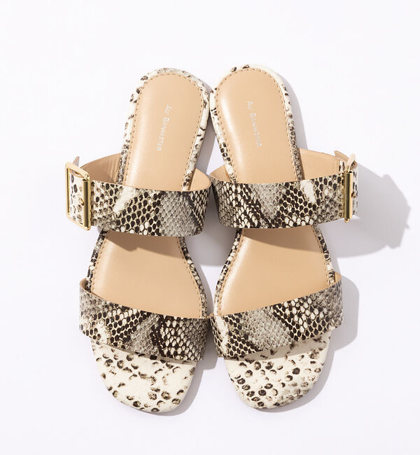 AU BANNISTER「【販売店舗限定】バックルスライドサンダル」|サンダル|