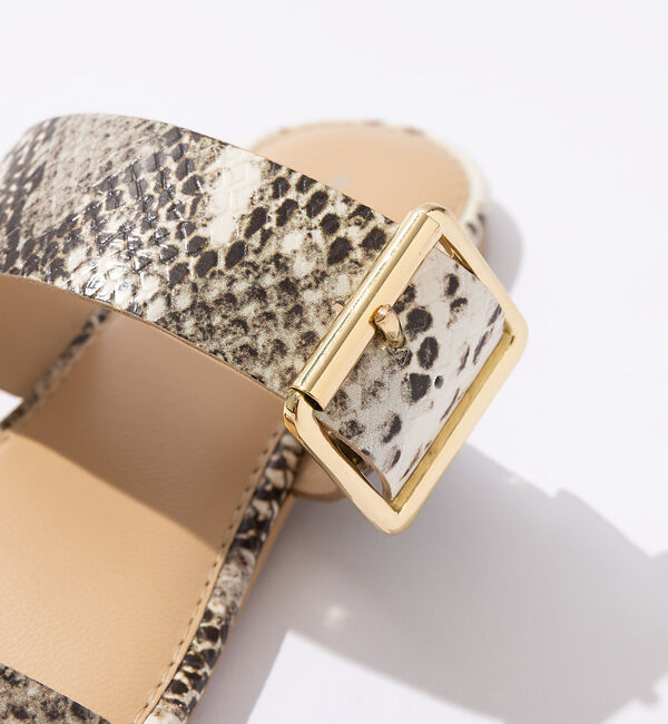 AU BANNISTER「【販売店舗限定】バックルスライドサンダル」|サンダル|