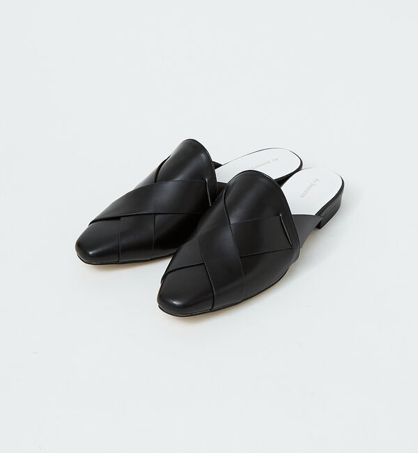 AU BANNISTER「【販売店舗限定】クロスメッシュミュール」|サンダル|ブラック