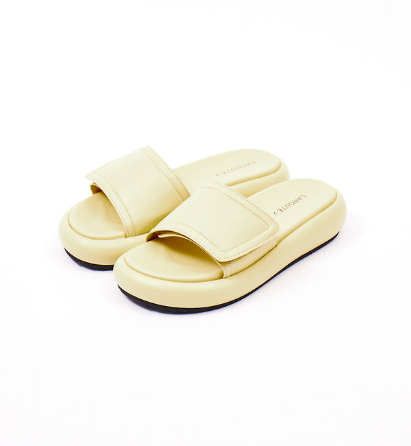 AU BANNISTER「【LAROUTE】ベルクロラウンドソールサンダル」|サンダル|クリーム