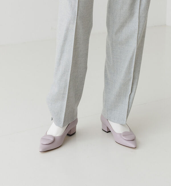 AU BANNISTER「パフサークルモチーフパンプス」|パンプス|