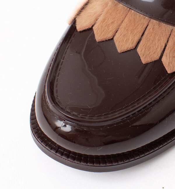 AU BANNISTER「●TEMPERATE 晴雨兼用ファーフリンジローファー」|ローファー|