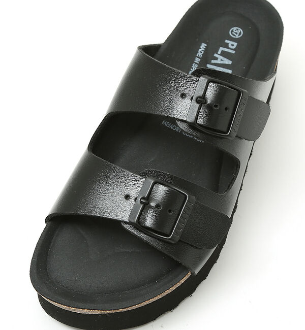 AU BANNISTER「●PLAKTON ダブルベルト厚底サンダル」|サンダル|