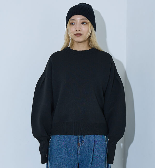 NOMINE「プレーティングニット プルオーバー（ラメ混・無地）」|ニット・セーター|