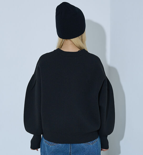 NOMINE「プレーティングニット プルオーバー（ラメ混・無地）」|ニット・セーター|