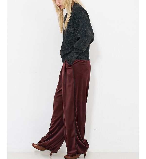 NOMINE「プレーティングニット プルオーバー（ラメ混・無地）」|ニット・セーター|