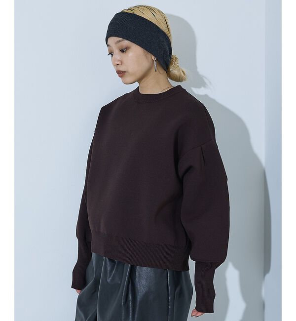 NOMINE「プレーティングニット プルオーバー（ラメ混・無地）」|ニット・セーター|