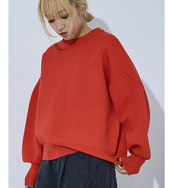 NOMINE「プレーティングニット プルオーバー（ラメ混・無地）」|ニット・セーター|