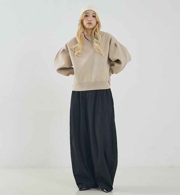 NOMINE「プレーティングニット プルオーバー（ラメ混・無地）」|ニット・セーター|