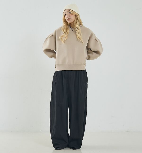 NOMINE「プレーティングニット プルオーバー（ラメ混・無地）」|ニット・セーター|