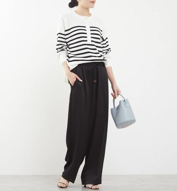 TIARA「ヘンリーネック片畦ニット」|ニット・セーター|