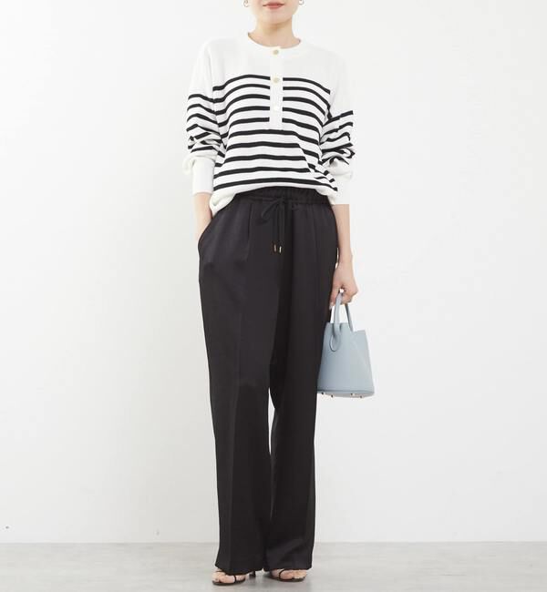 TIARA「ヘンリーネック片畦ニット」|ニット・セーター|