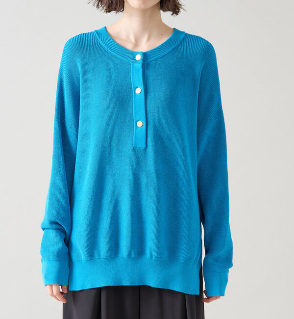 TIARA「ヘンリーネック片畦ニット」|ニット・セーター|